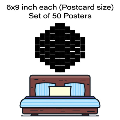 November Kit - 51 Prints (4x 6 - Postcard size) - Nukkad Studios