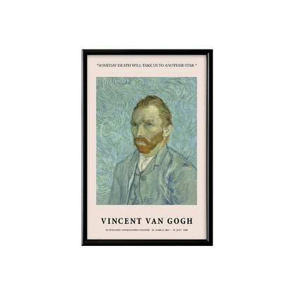 Van Gogh self-portrait Poster & Framed Print by Vincent Van Gogh