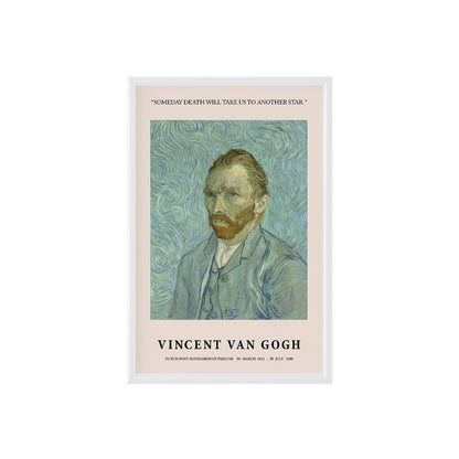 Van Gogh self-portrait Poster & Framed Print by Vincent Van Gogh - Nukkad Studios