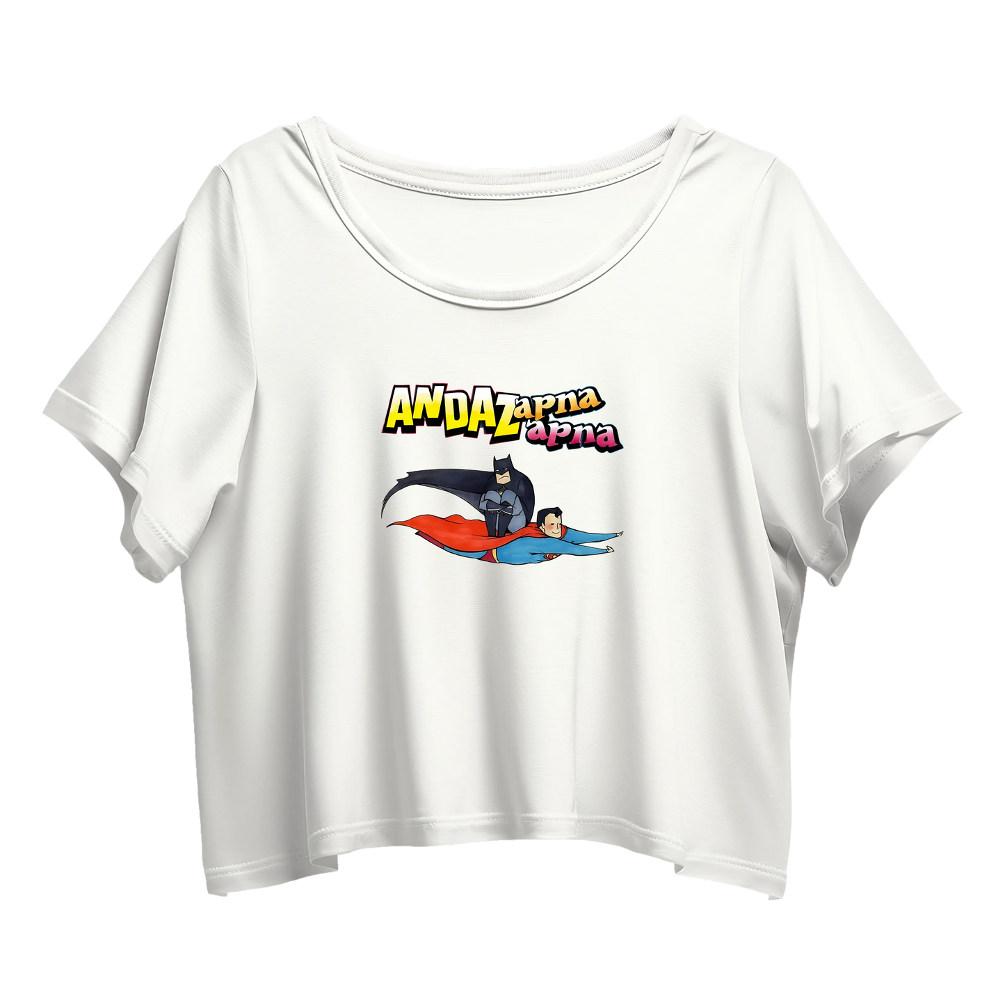 Andaz Apna Apna Batman & Superman Crop Top