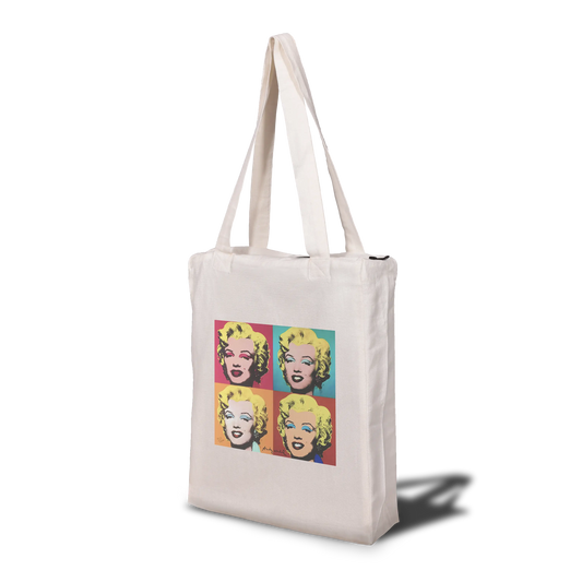 Andy Warhol x Marilyn Monroe Art Tote Bag with Zip