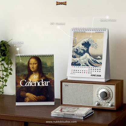 Art Calendar 2026 Desk Calendar