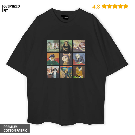 Art Cats Oversized T-shirt