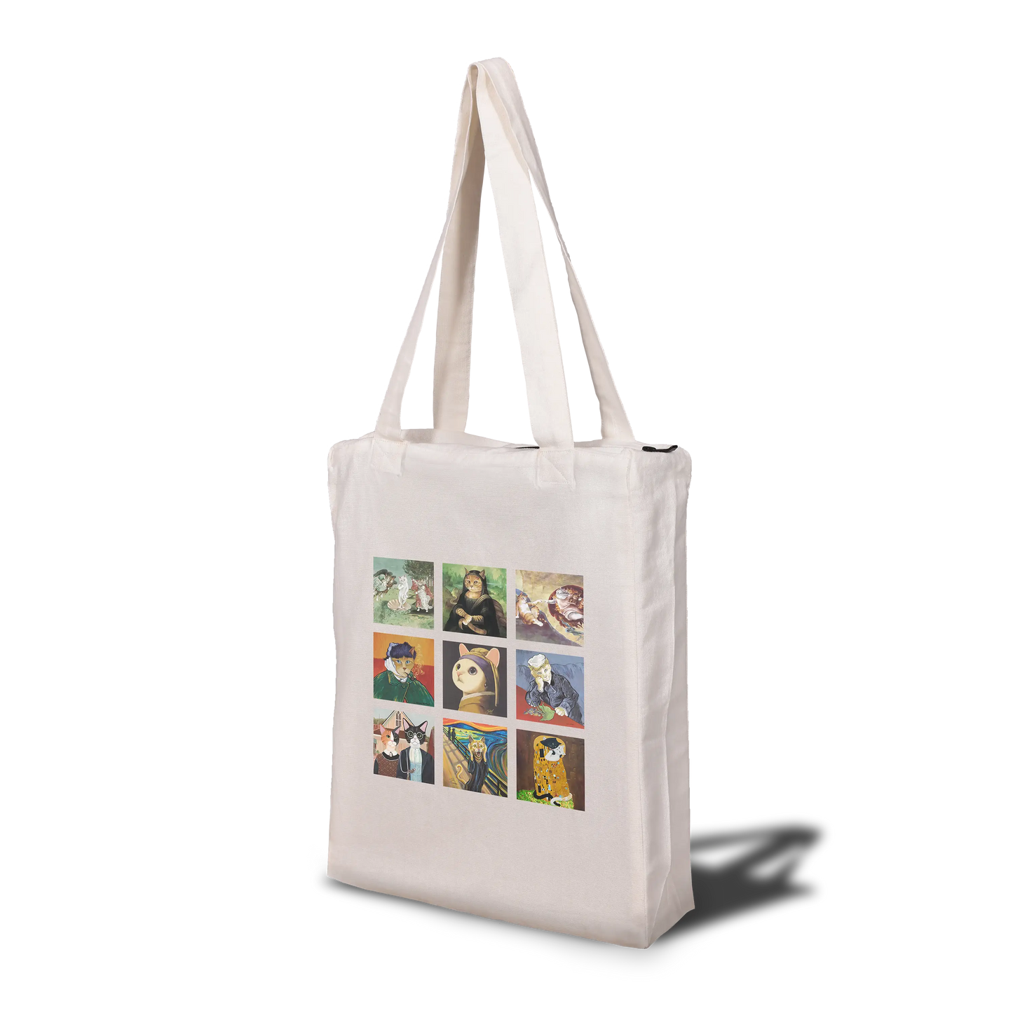 Art Cats Tote Bag with Zip