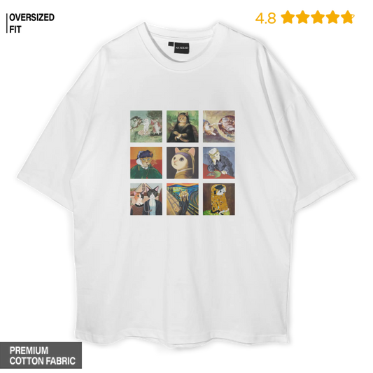 Art Cats Oversized T-shirt