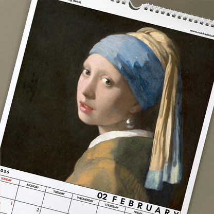 Art Calendar 2026 Wall Calendar