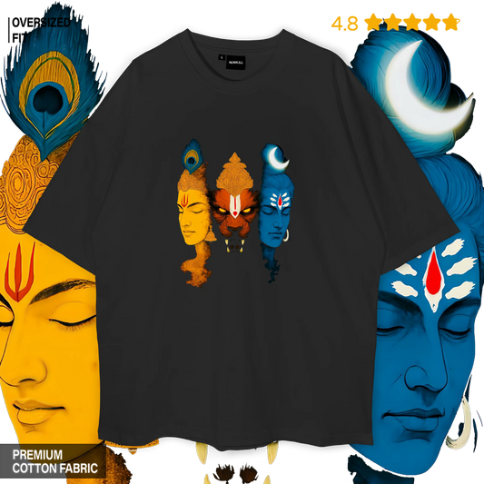 Vishnu Avatar Oversized T-shirt