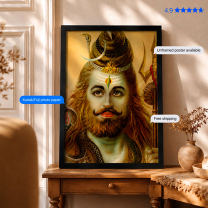 Bhola Bhandari Shiv Vintage Poster & Framed Print