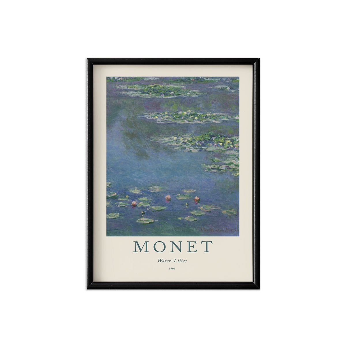 Monet Waterlilies Poster & Framed Print - Nukkad Studios