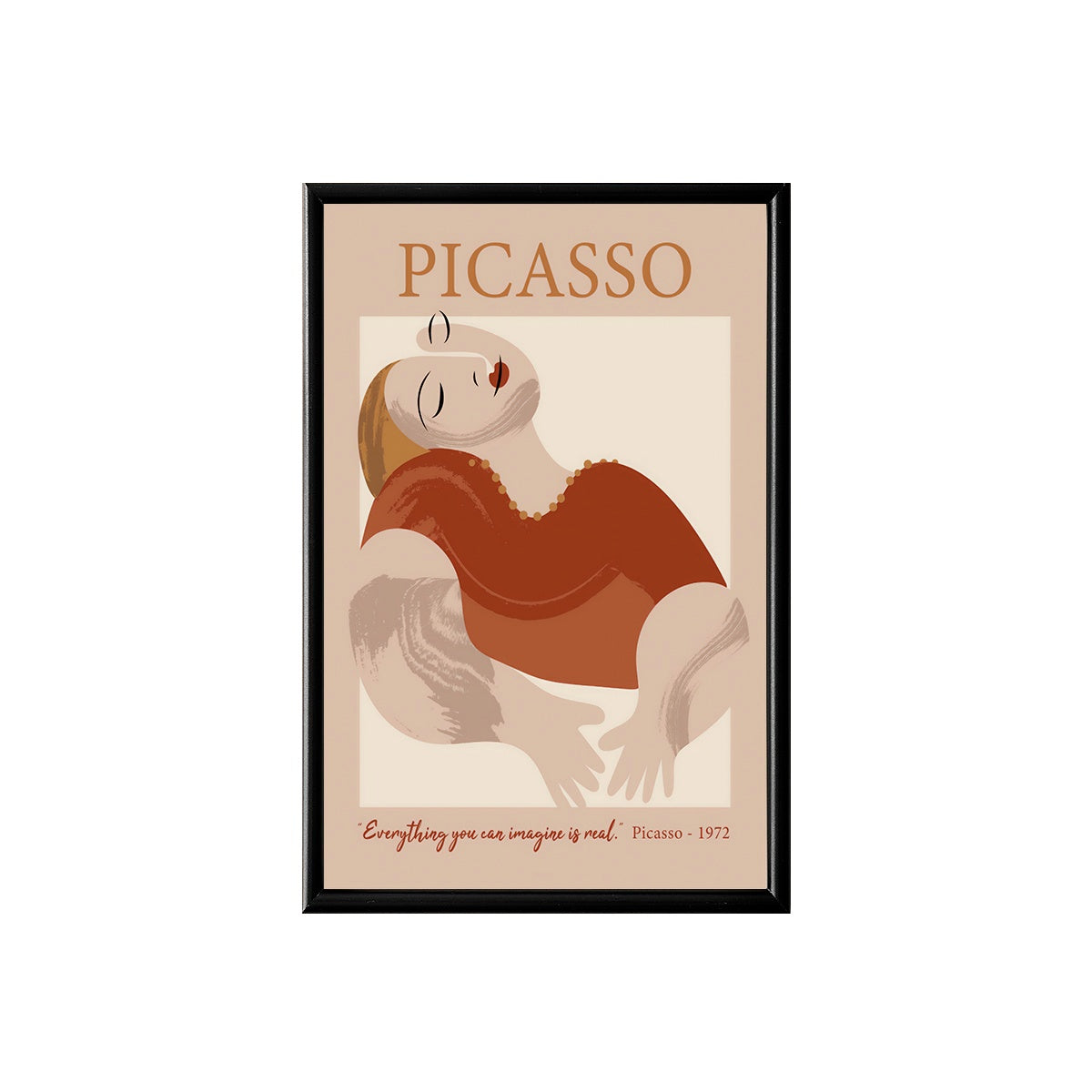 Picasso Women Daydreaming Poster & Framed Print
