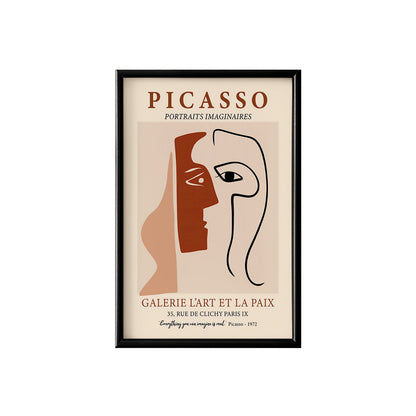 Picasso Line Art Poster & Framed Print