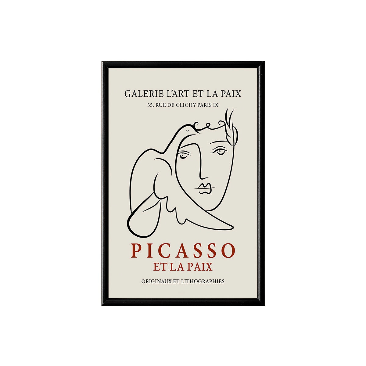 Picasso Et La Paix Poster & Framed Print - Nukkad Studios