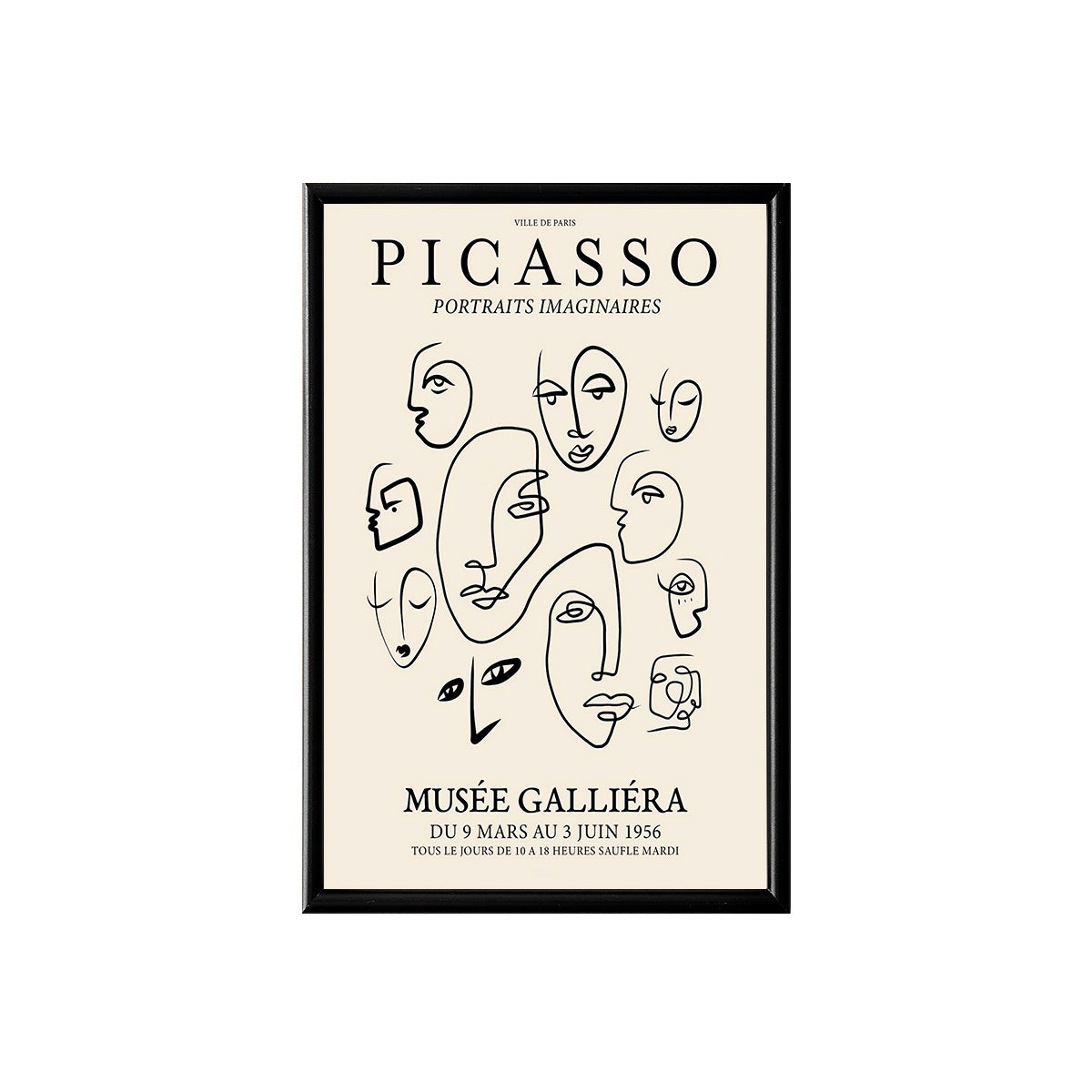 Picasso Abstract Faces Poster & Framed Print