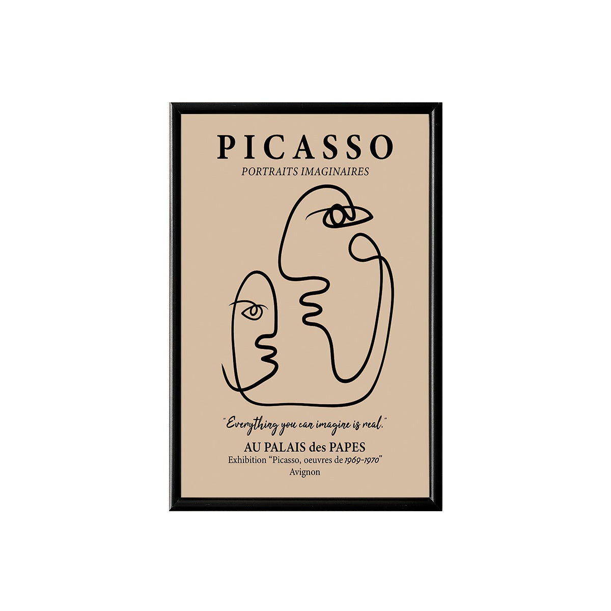 Picasso Line Art Poster & Framed Print - Nukkad Studios