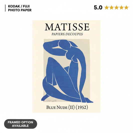Blue lady (II) (1952) Henri Matisse Cut-Out - Nukkad Studios