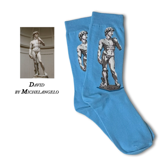 Michelangelo by David Blue Art Socks