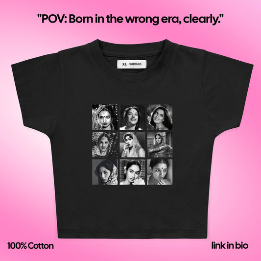 Black t-shirt with graphic design on a pink background