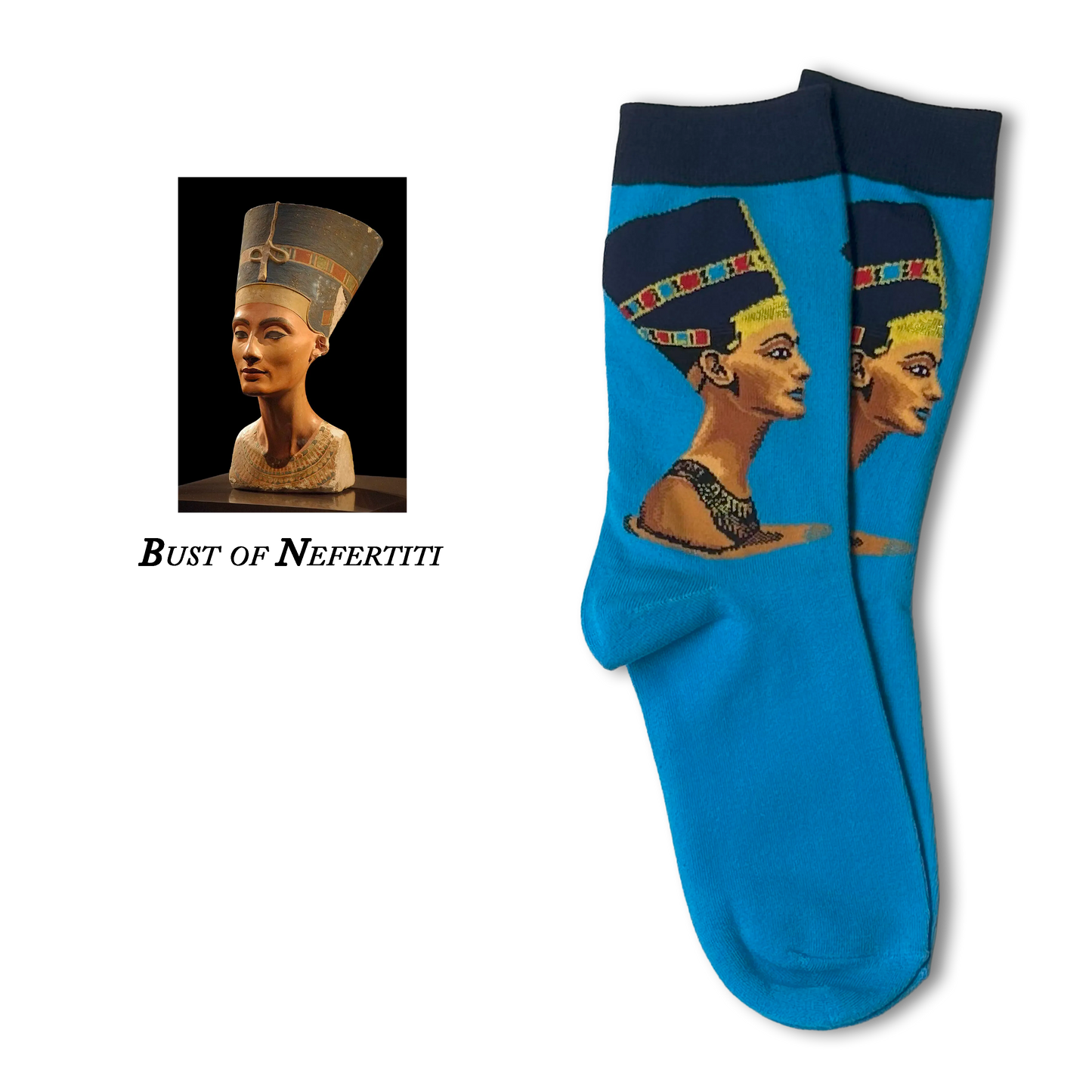Bust of Nefertiti Socks