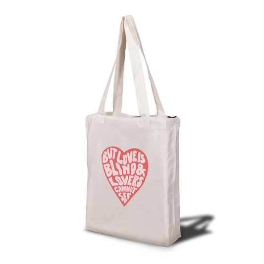 But Love is a Blind Tote Bag with Zip