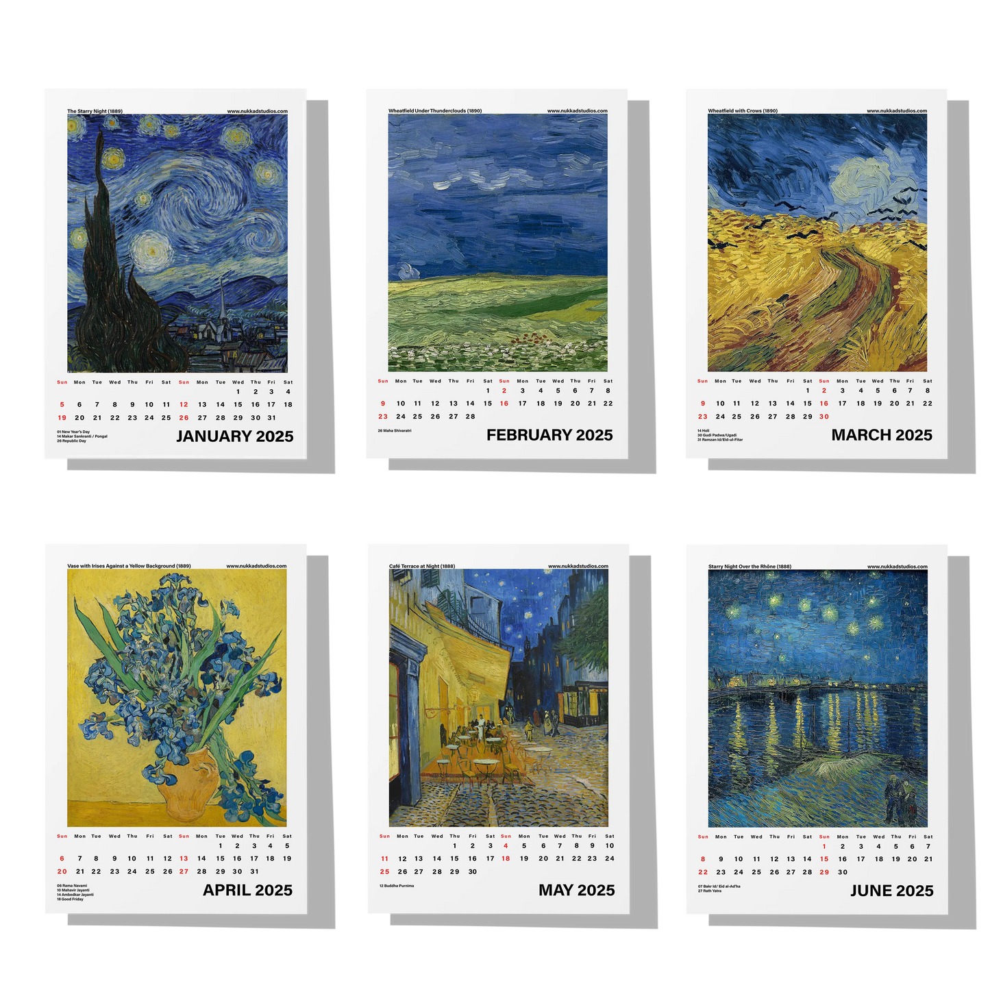 Vincent van Gogh Calendar 2025 (Pre-Order)