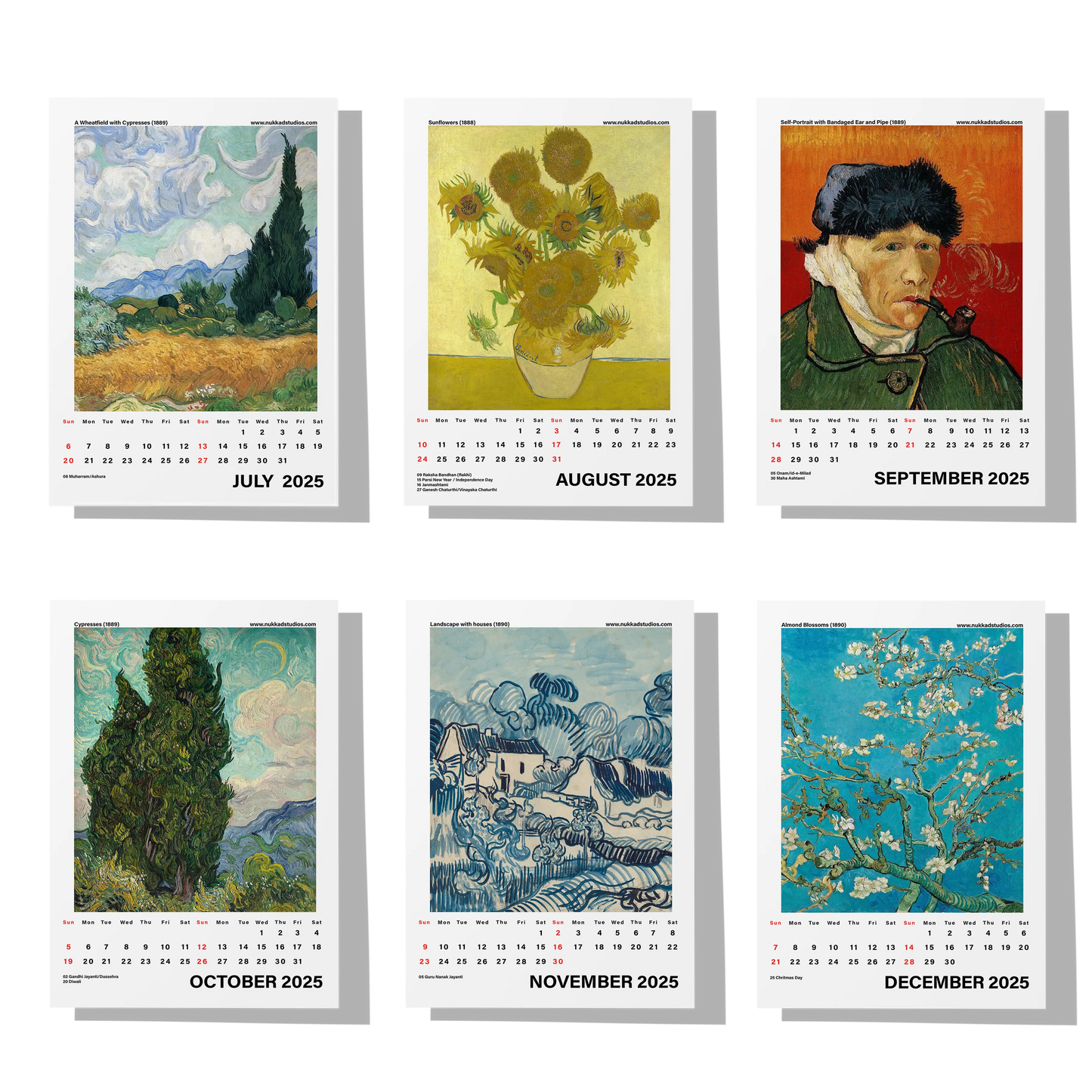 Vincent van Gogh Calendar 2025 (Pre-Order)