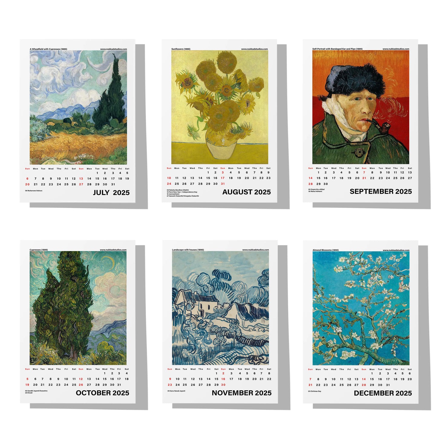 Vincent van Gogh Calendar 2025