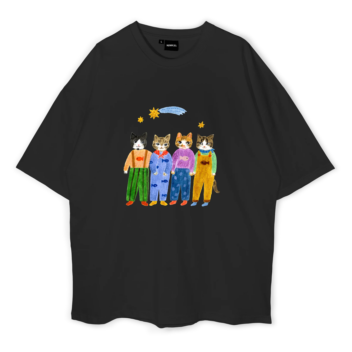 Cat Crew Oversized Tshirt