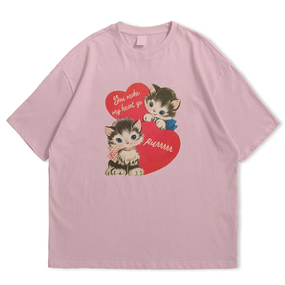 Cat Purr Oversized T-shirt