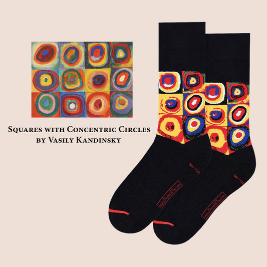 Square with Concentric Circles by Wassily Kandinsky Socks - Nukkad Studios