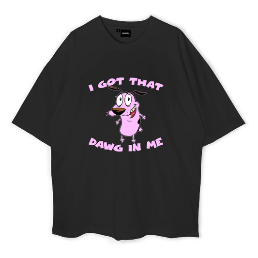 Courage The Cowardly Dog Oversized Tshirt