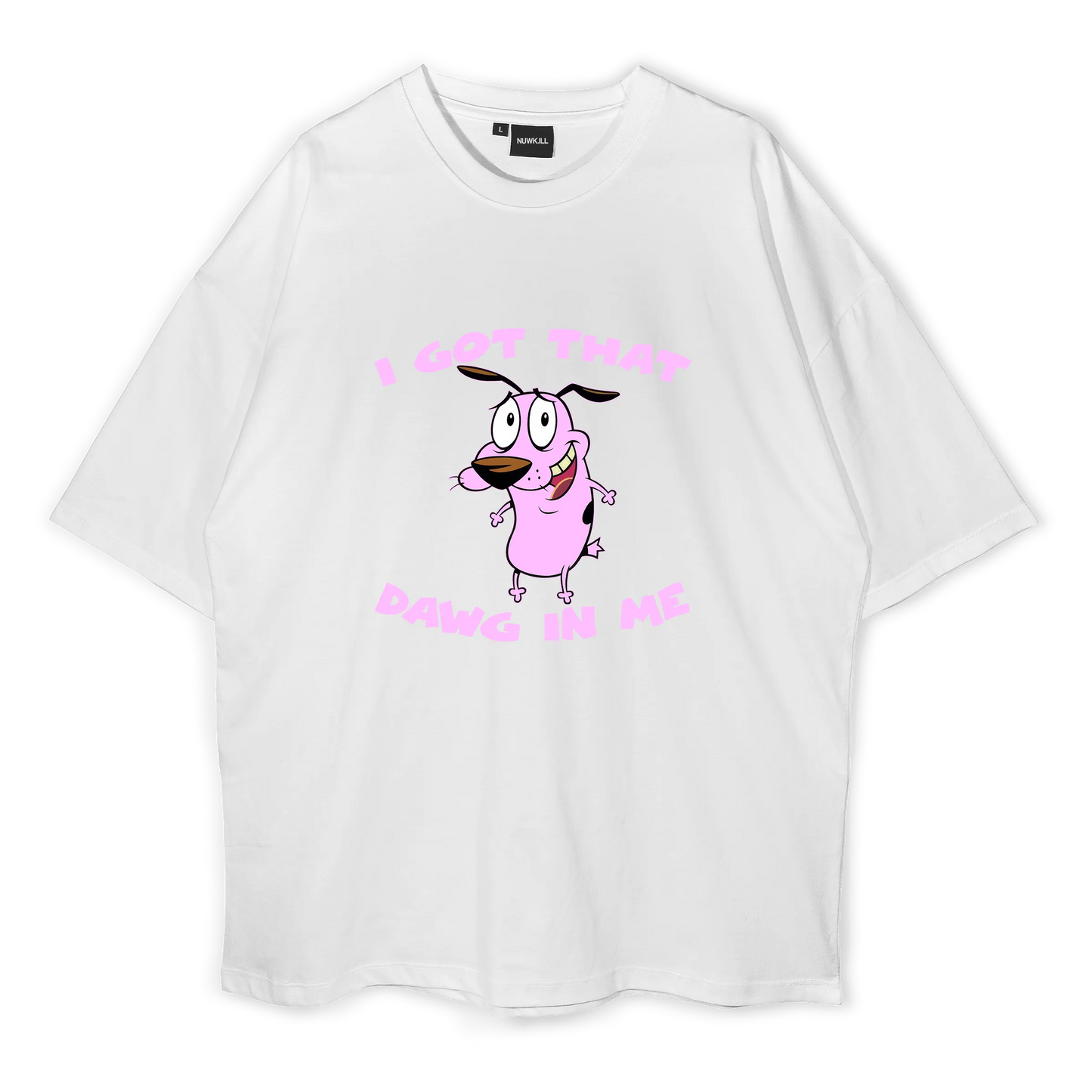 Courage The Cowardly Dog Oversized Tshirt