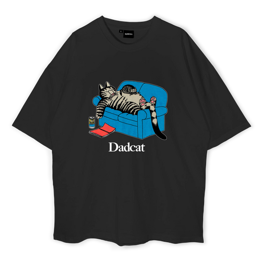 Dad Cat Oversized T-Shirt Oversized