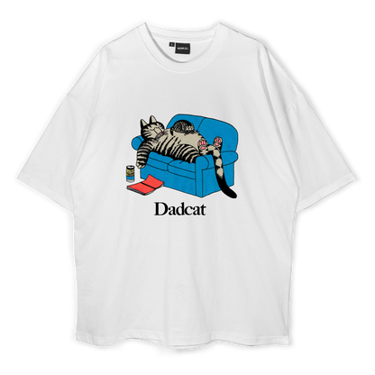 Dad Cat Oversized T-Shirt Oversized