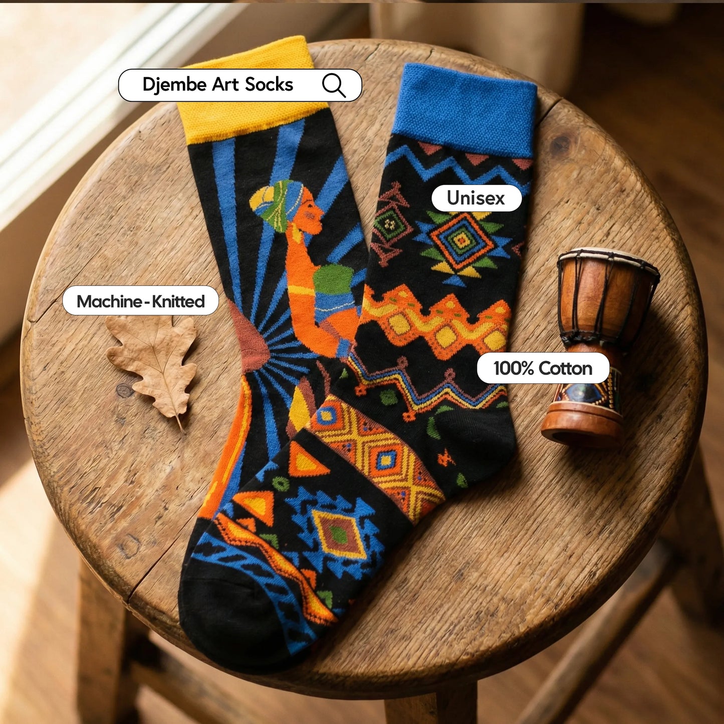 Djembe Art Socks Art Socks