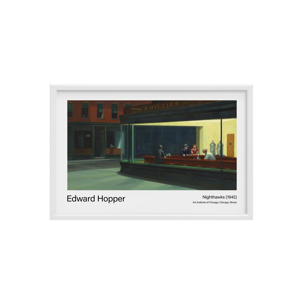 Nighthawks By Edward Hopper Poster & Framed Print