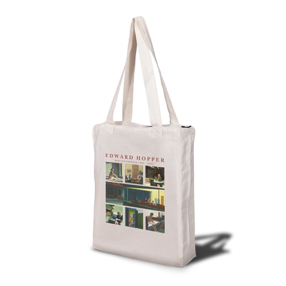 Edward Hopper Collage Tote Bag with Zip