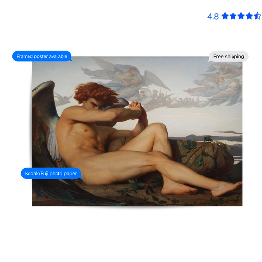 The Fallen Angel Poster & Framed Print