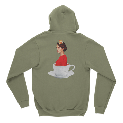 Fleabag in Cup Back Print Hoodie