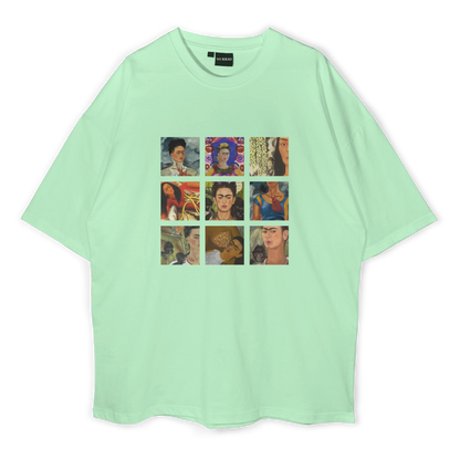 Frida Kahlo Collage Oversized T-shirt