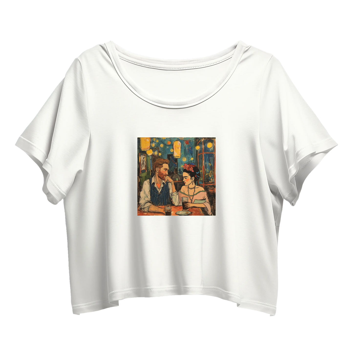 Frida & van Gogh Valentine Crop Top