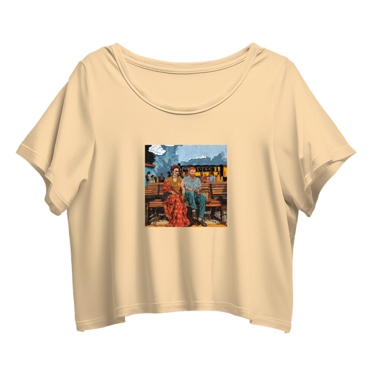 Van Gogh x Frida train Crop Top