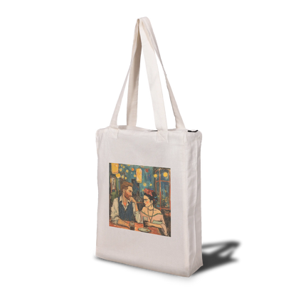 Frida & van Gogh Valentine Tote Bag with Zip