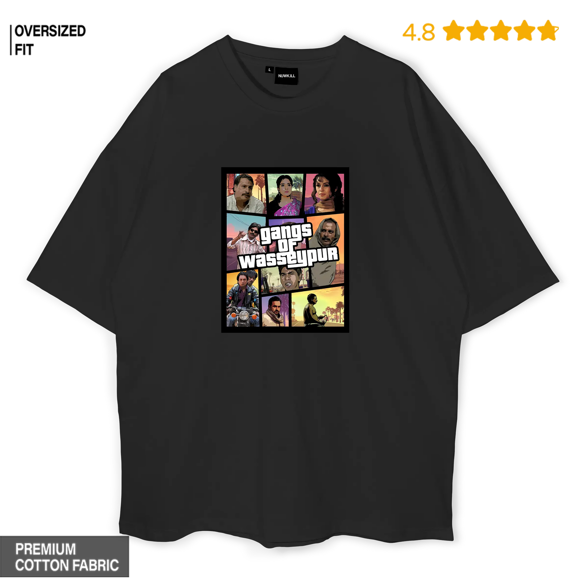 VIPwees T-Shirt In Cotone Biologico Per Bambini - The Glam Gang Musician - Caricatura