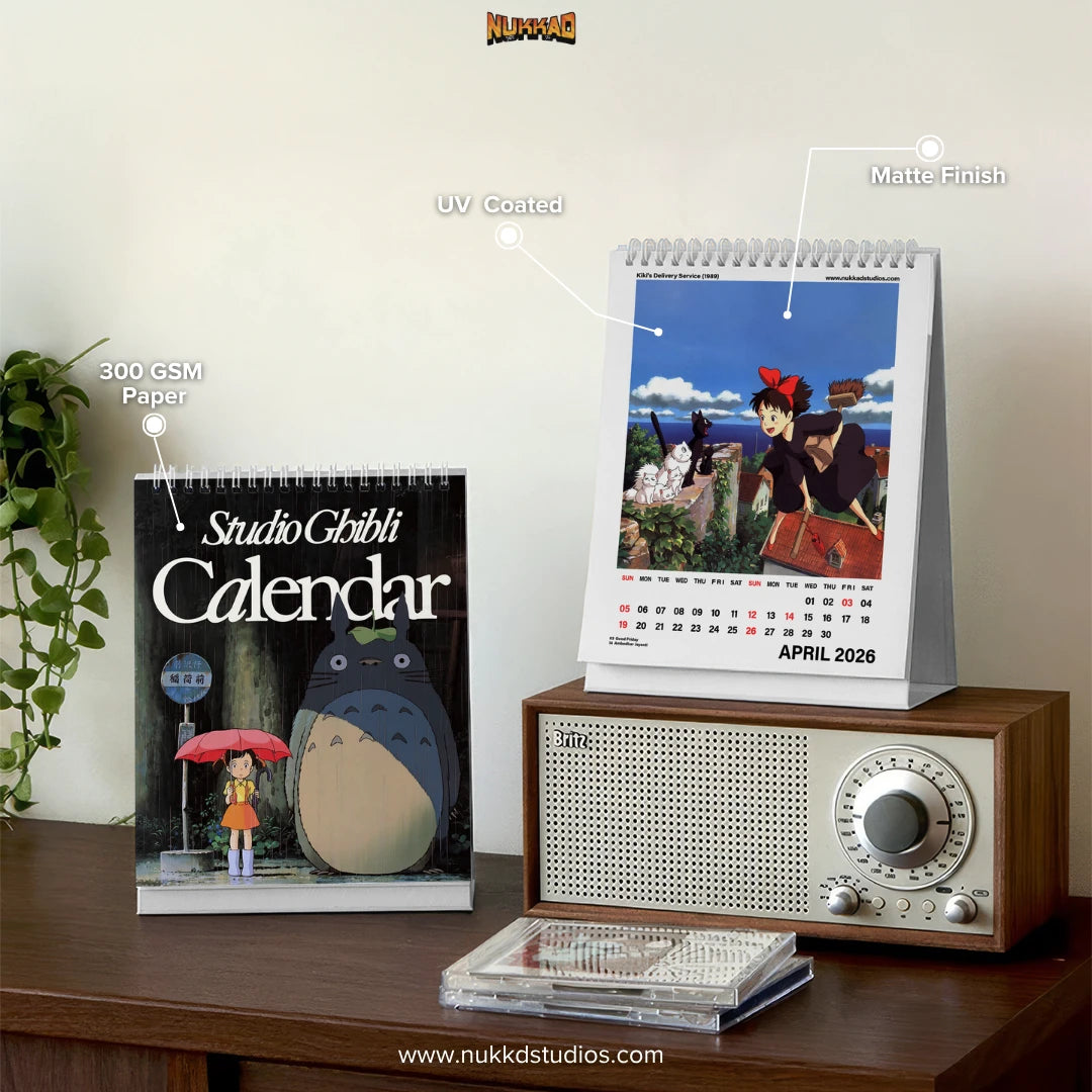 Studio Ghibli Calendar 2026 Desk Calendar