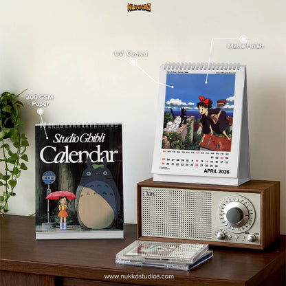 Studio Ghibli Calendar 2026 Desk Calendar