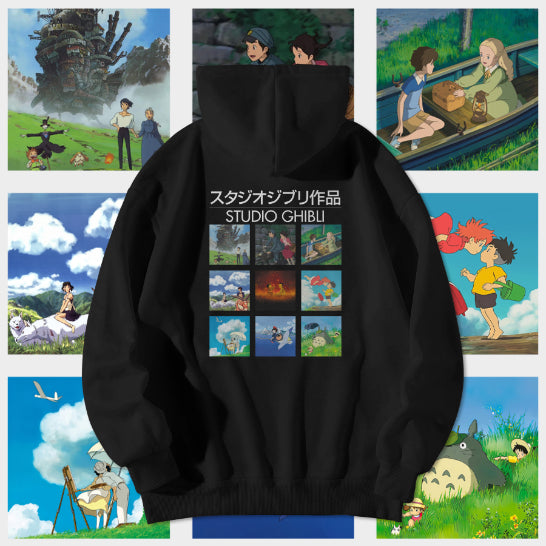 Studio Ghibli Collage Hoodie - Nukkad Studios