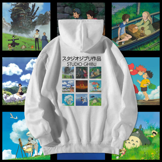 Studio Ghibli Collage Hoodie - Nukkad Studios