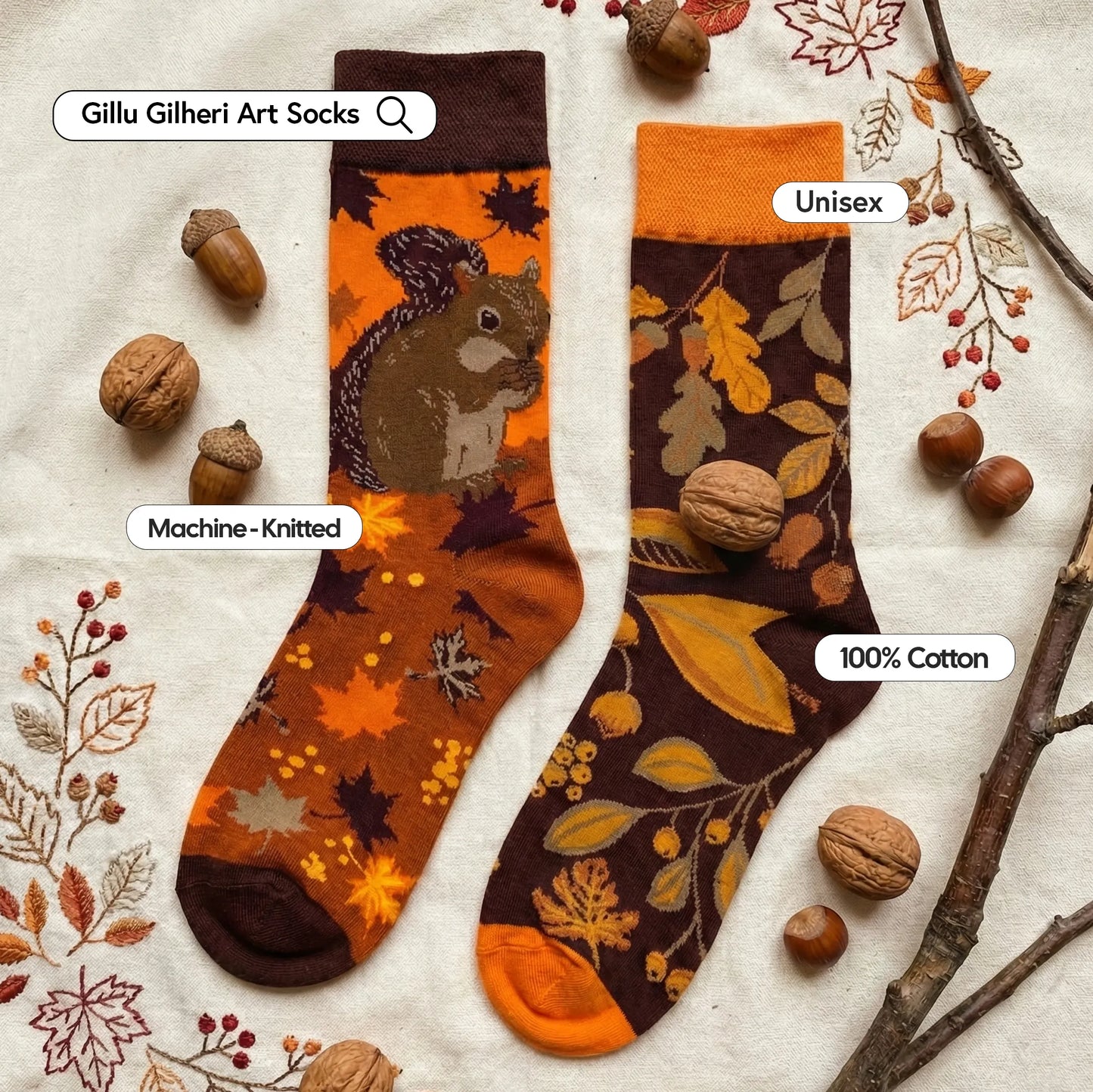Gillu Gilheri Art Socks
