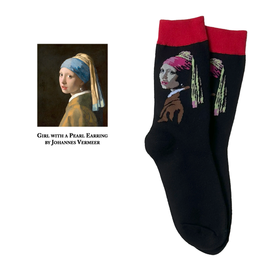 Girl with a Pearl Earring by Vermeer’s Socks