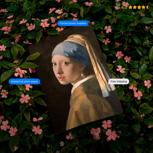 Girl with a Pearl Earring Poster & Framed Print